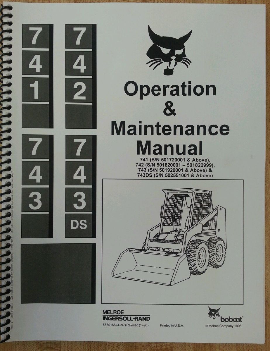 bobcat model 743 b operation manual