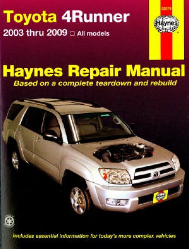 2003 toyota 4runner owners manual download