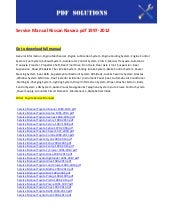 nissan navara repair manual free download