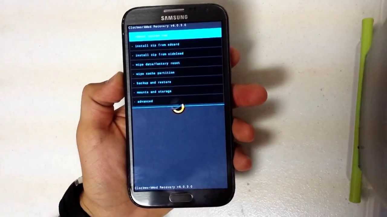 how to manually factory reset samsung galaxy note 4