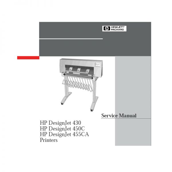 hp designjet 430 large format printer manual