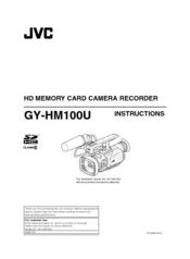 jvc gy hm100u manual pdf